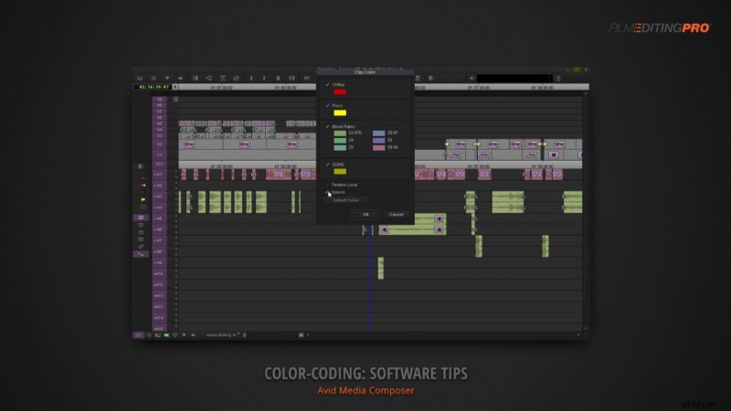 Master Timeline Organization: Color Coding in Avid Media Composer, Premiere Pro & Final Cut Pro X