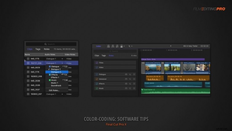 Master Timeline Organization: Color Coding in Avid Media Composer, Premiere Pro & Final Cut Pro X