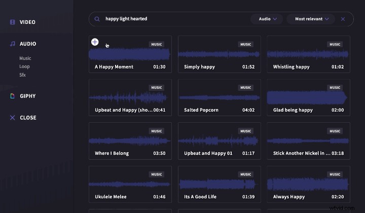 How to Easily Add Music & Stock Audio Effects to Videos Online