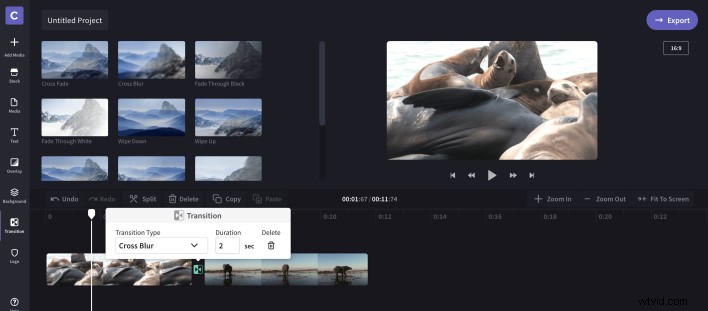 How to Add Smooth Transitions to Videos & Slideshows in Clipchamp