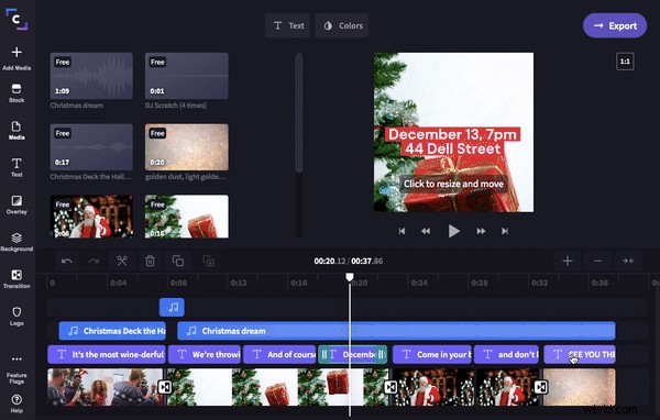 Create Stunning Holiday Party Video Invitations with Easy Drag & Drop