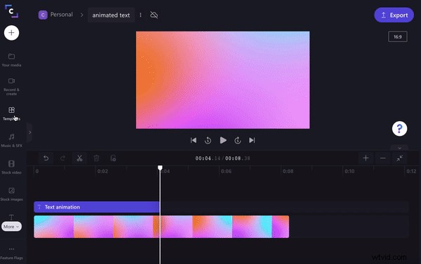 How to Add Stunning Text Animations to Videos with Clipchamp