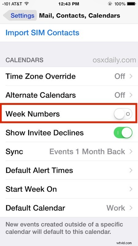 How to Enable Week Numbers in iPhone & iPad Calendar App: Quick iOS Guide