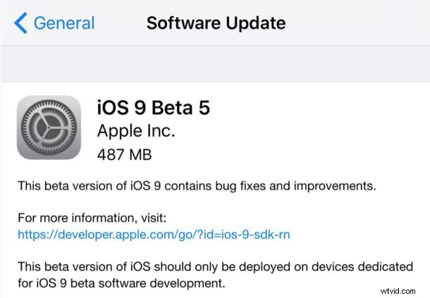 Apple Releases iOS 9 Developer Beta 5 and Public Beta 3 for Testing