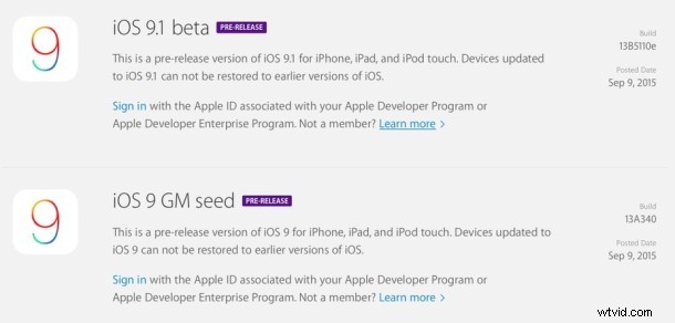 Apple Releases iOS 9 Golden Master and iOS 9.1 Beta 1 – Public Download on September 16
