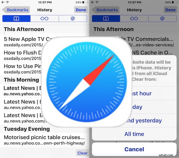 How to Quickly Delete Recent Safari Search & Browsing History on iPhone & iPad