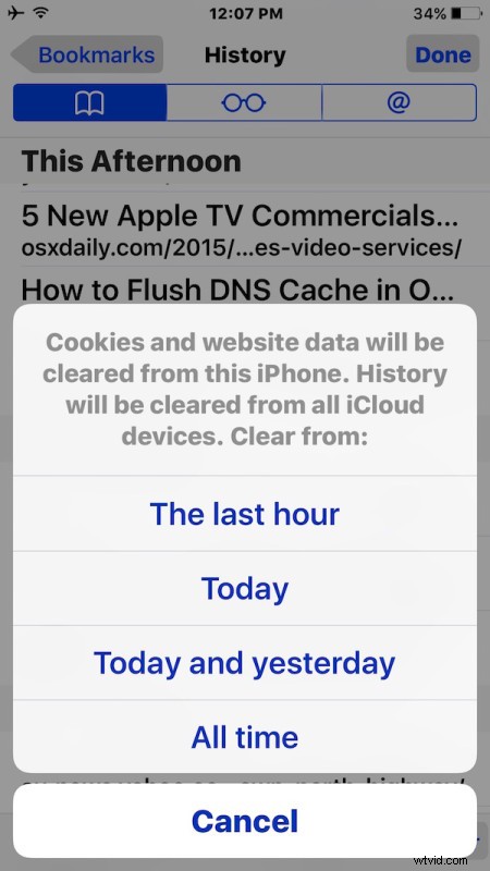 How to Quickly Delete Recent Safari Search & Browsing History on iPhone & iPad