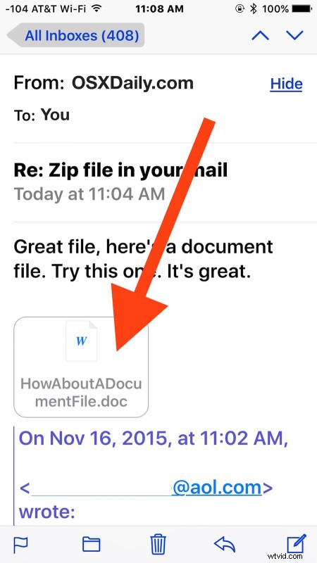 How to Save Email Attachments from Mail on iPhone & iPad to iCloud Drive