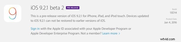 Apple Releases iOS 9.2.1 Beta 2 for Developers and Public Testers