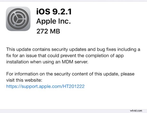 Apple Releases iOS 9.2.1 Build 13D20 for Touch ID iPhones to Fix Error 53