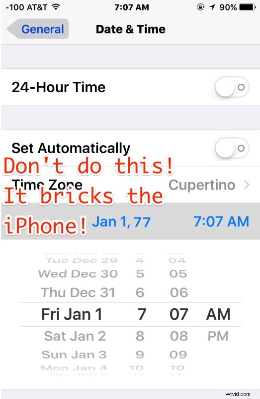 iPhone Warning: Changing the Date Can Permanently Brick Your Device