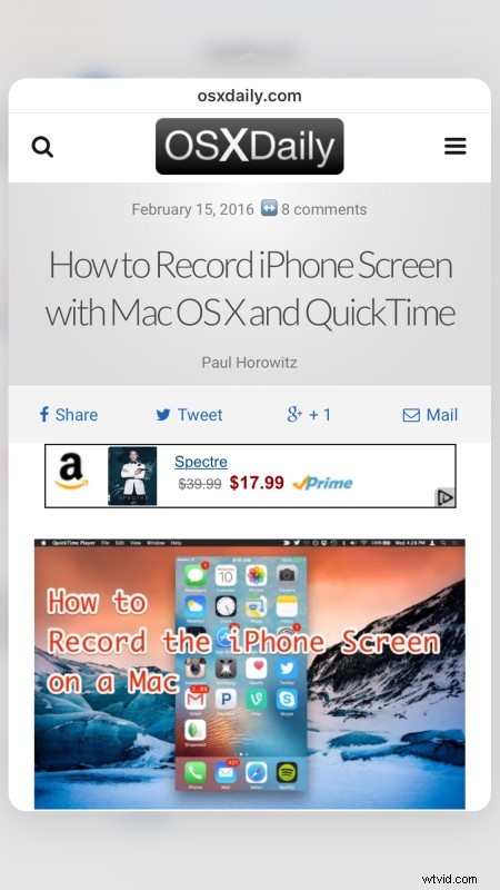 Preview Links Instantly with 3D Touch on iPhone