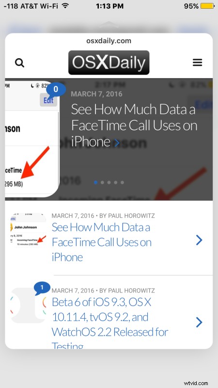 Preview Links Instantly with 3D Touch on iPhone