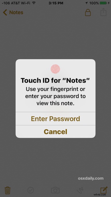 How to Password-Protect Notes on iPhone and iPad with Touch ID