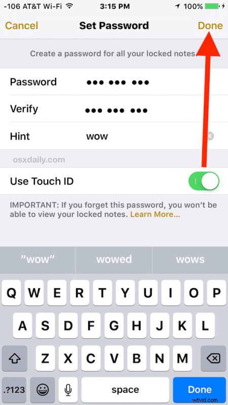 How to Password-Protect Notes on iPhone and iPad with Touch ID