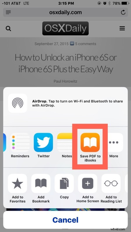 How to Save Webpages as PDFs to Apple Books on iPhone & iPad for Offline Reading