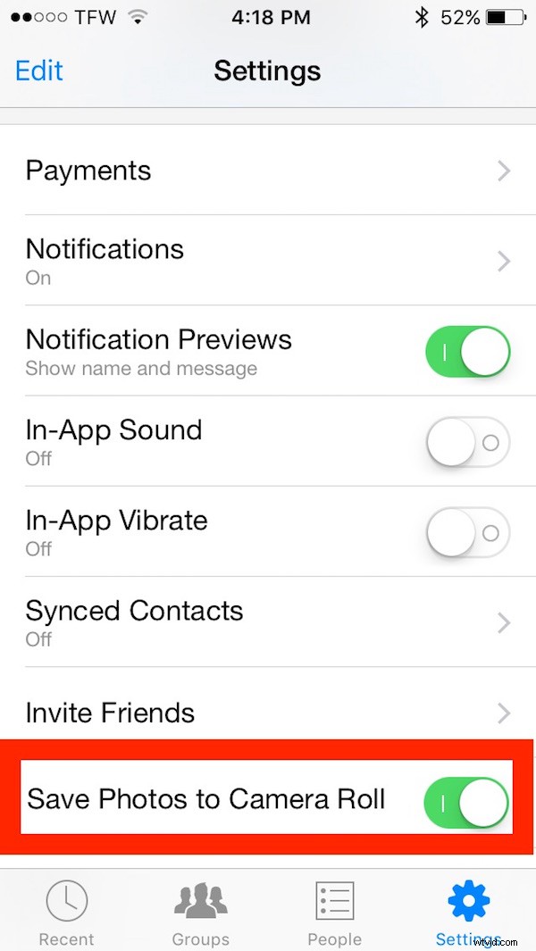 How to Automatically Save Photos from Facebook Messenger to Your iPhone