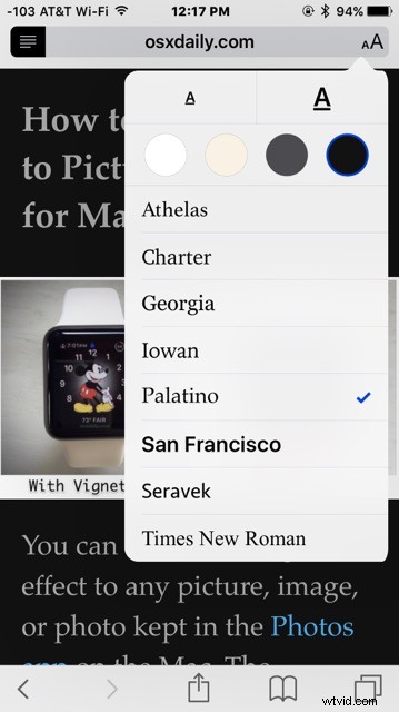 How to Customize Background Color, Font & Text Size in Safari Reader on iPhone and iPad