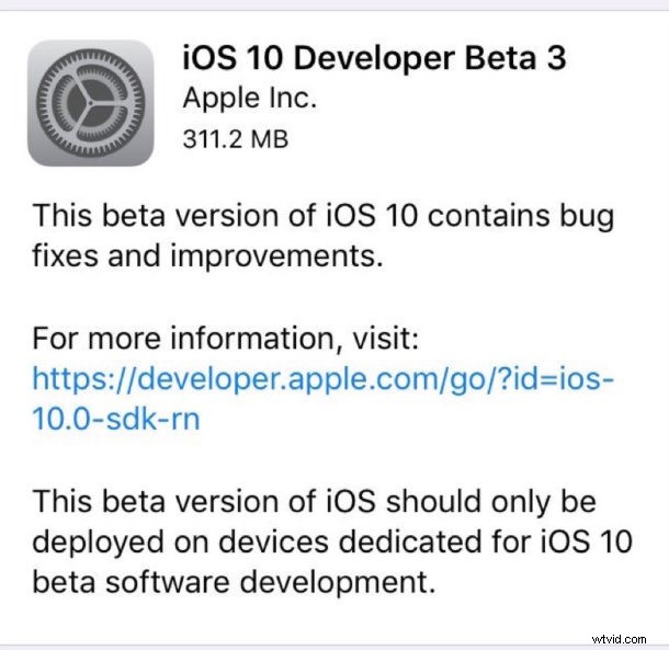 Apple Releases iOS 10 Beta 3, macOS Sierra Beta 3, watchOS 3 Beta 3, and tvOS 10 Beta 3 for Developers