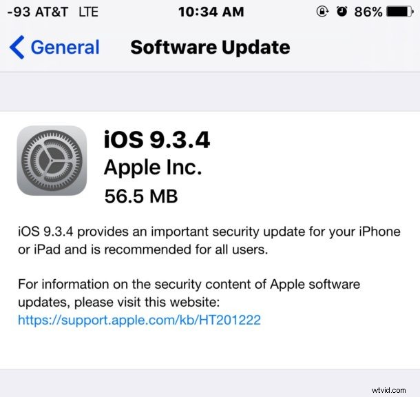 Apple Releases iOS 9.3.4: Critical Security Update for iPhone, iPad & iPod touch [IPSW Download Links]