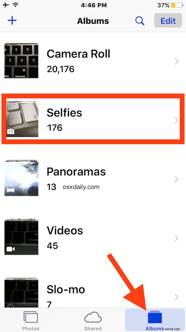 How to Instantly View All Selfies Taken with Your iPhone Camera