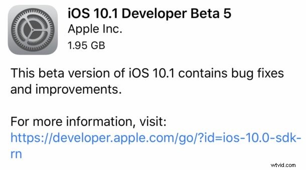 Apple Releases iOS 10.1 Beta 5 and macOS Sierra 10.12.1 Beta 5 for Testers