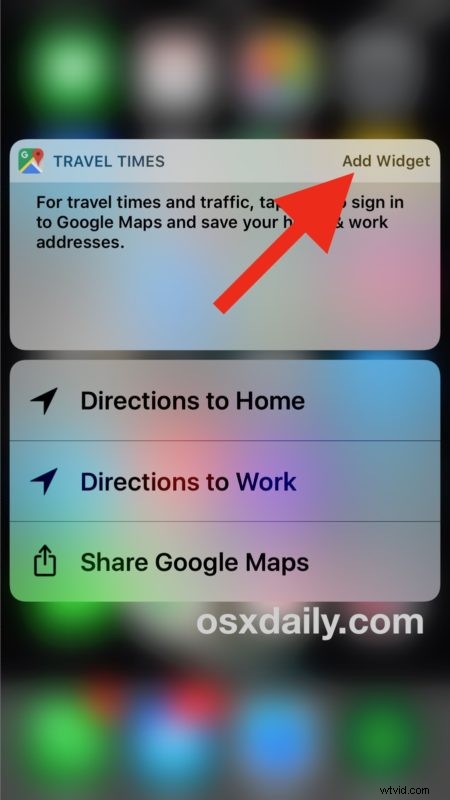 Quickly Add Widgets to Your iPhone Home Screen Using 3D Touch