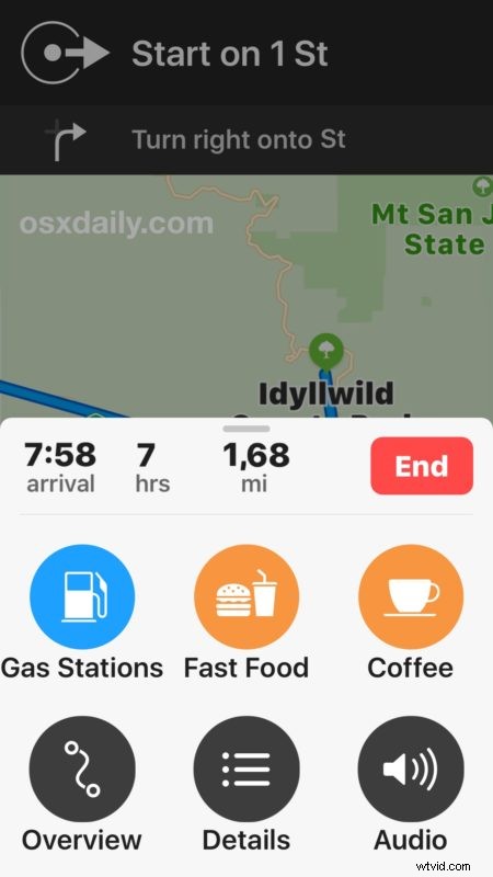 How to Easily Add Gas, Food & Coffee Stops to Apple Maps Directions on iPhone