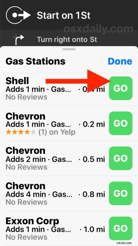 How to Easily Add Gas, Food & Coffee Stops to Apple Maps Directions on iPhone