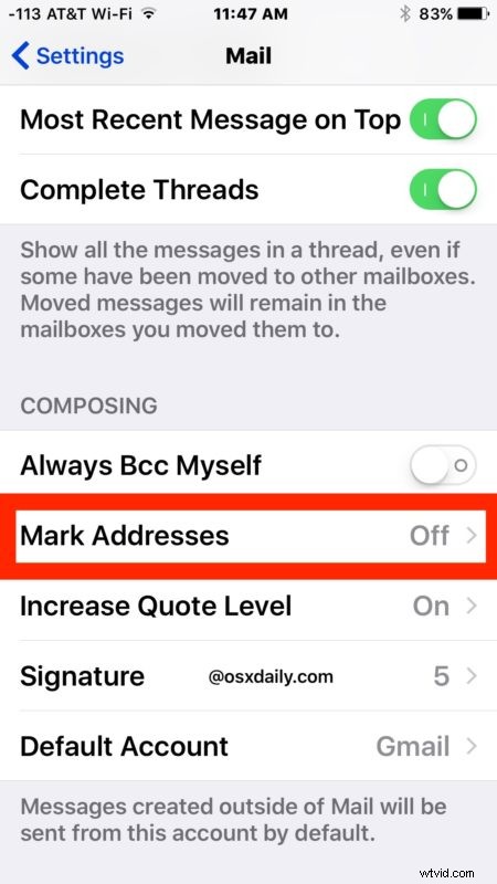 How to Mark External Domain Addresses in Mail on iPhone & iPad