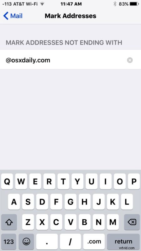 How to Mark External Domain Addresses in Mail on iPhone & iPad