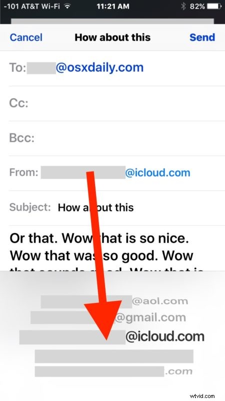 How to Easily Change the  From  Email Address in Mail on iPhone and iPad