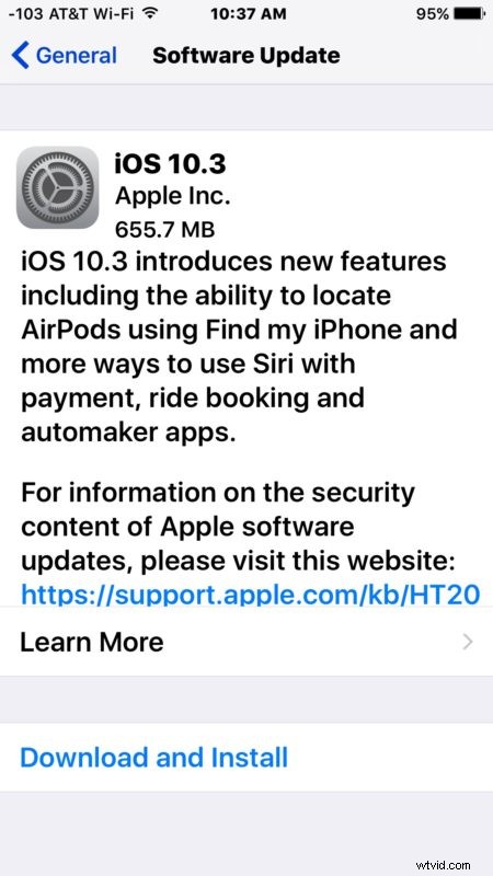 iOS 10.3 Official Release: Direct IPSW Download Links for iPhone, iPad & iPod Touch