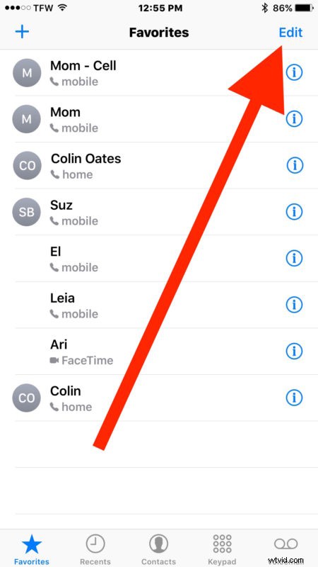 How to Easily Remove Favorites from iPhone Phone App