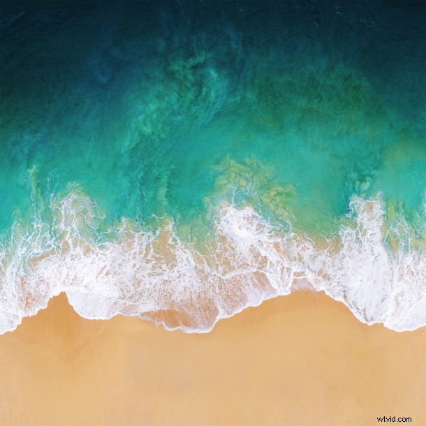 Download iOS 11 Default Wallpaper: Stunning Beach Wave for iPhone & iPad