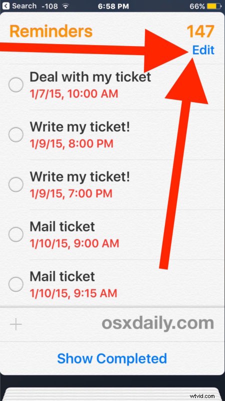 How to Quickly Delete All Reminders from a List on iPhone & iPad