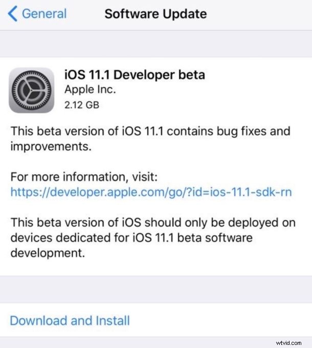 Apple Releases iOS 11.1 Beta 1 and macOS High Sierra 10.13.1 Beta 1 for Developers