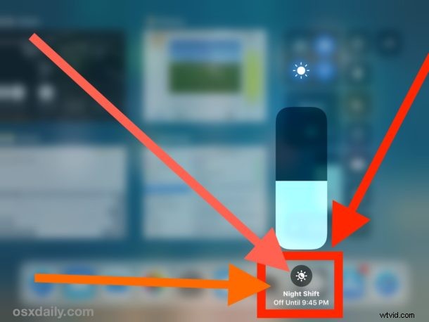How to Quickly Enable Night Shift in iOS 12 Control Center on iPhone and iPad