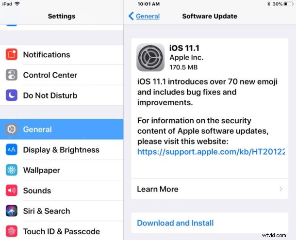 Official iOS 11.1 IPSW Download Links for iPhone and iPad