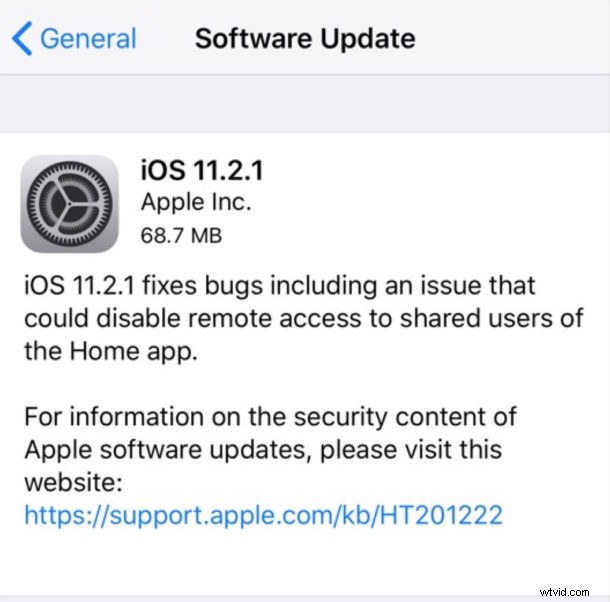 Apple Releases iOS 11.2.1: Critical HomeKit Security Fix + Direct IPSW Download Links