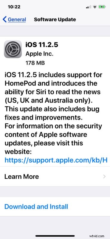 Apple Releases iOS 11.2.5 Update: Download for iPhone and iPad with Security Fixes