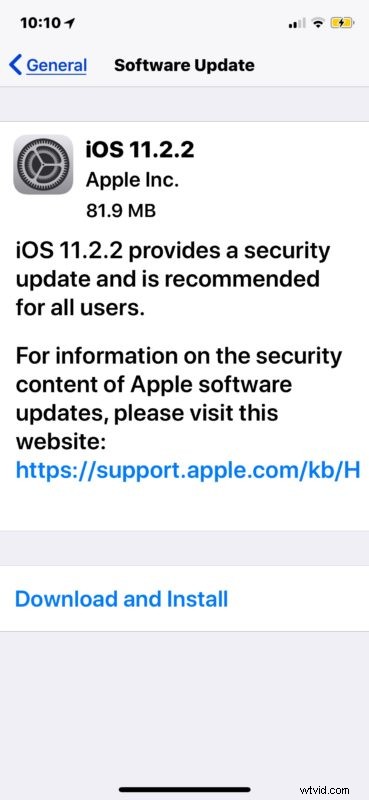 Apple iOS 11.2.2 Security Update Released: IPSW Download Links for iPhone & iPad
