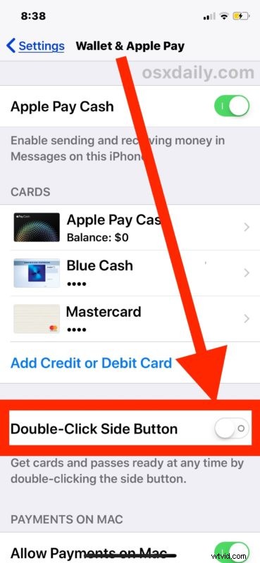 Disable Apple Pay Lock Screen Access on iPhone X, XS, XR: Stop Side Button Activation