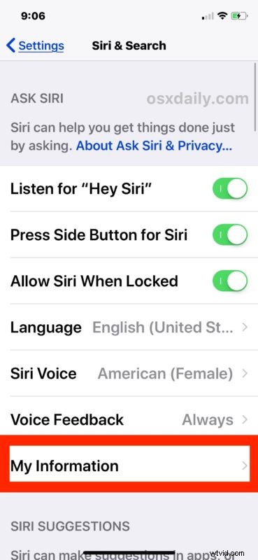 How to Configure Personal Information with Siri on iPhone and iPad