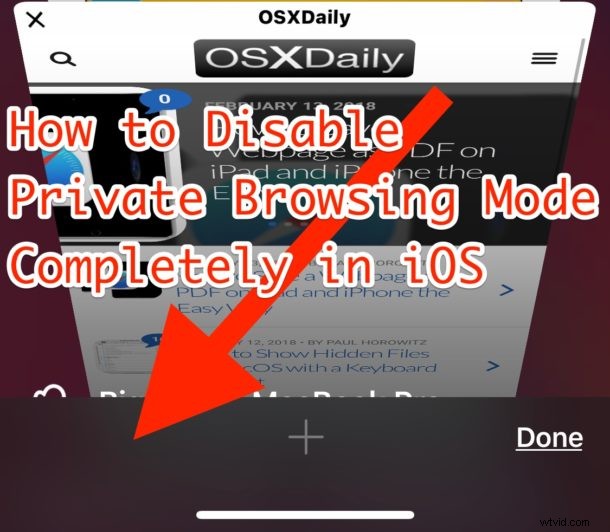 How to Permanently Disable Private Browsing in Safari on iPhone and iPad