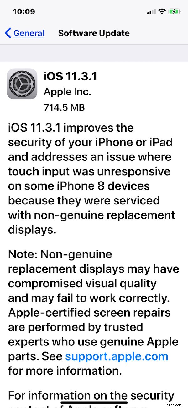 Apple Releases iOS 11.3.1 Update for iPhone and iPad: Security Fixes and Screen Repair Issues Resolved