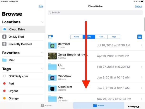 How to Sort Files on iPhone and iPad: By Name, Date, Size & More