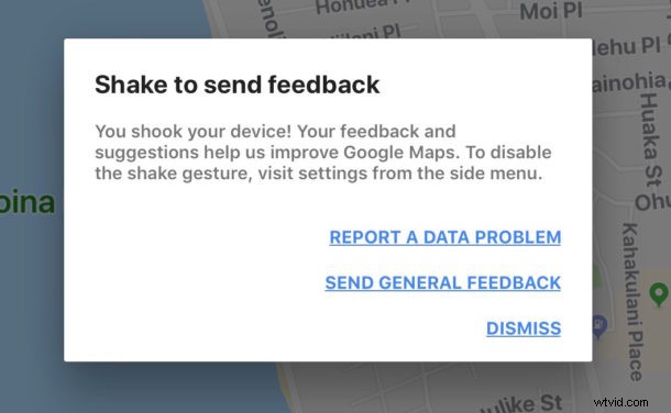 How to Disable Shake to Send Feedback in Google Maps on iPhone & iPad