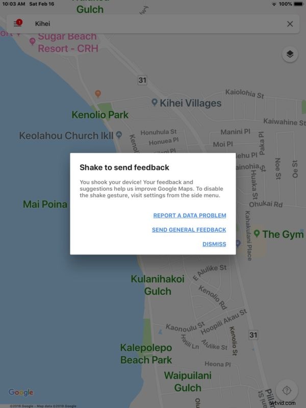 How to Disable Shake to Send Feedback in Google Maps on iPhone & iPad