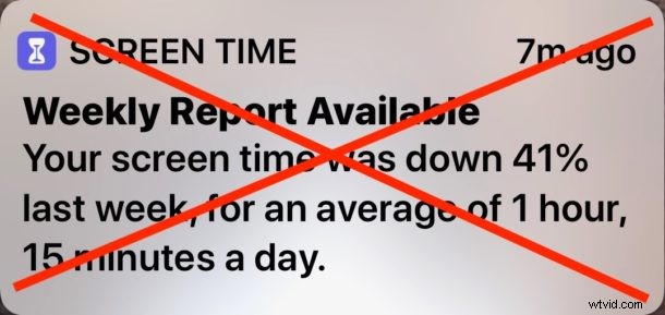 How to Quickly Disable Screen Time Weekly Report Notifications on iPhone & iPad